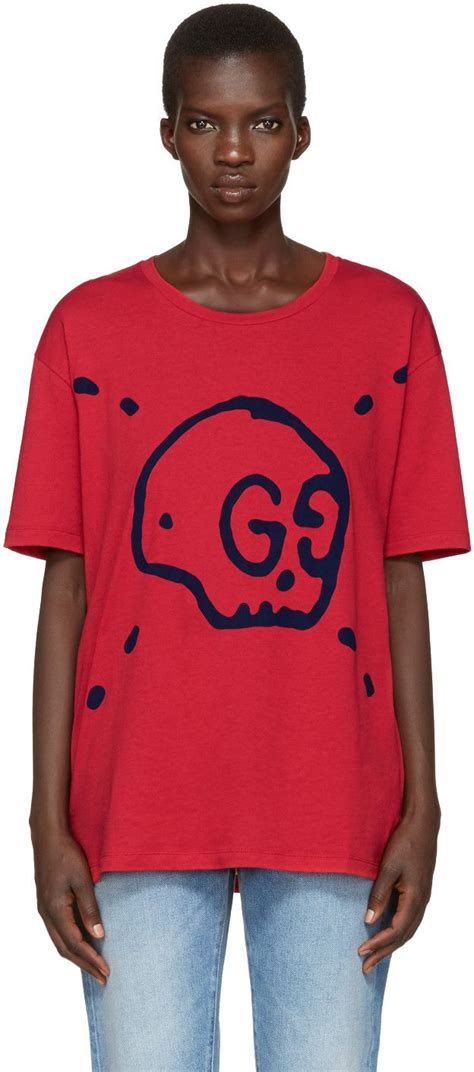 gucci ghost t shirt red|Gucci ghost.